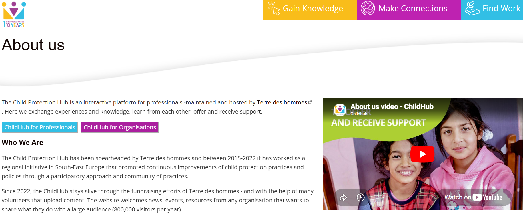 AYA Network Membership with the Child Protection Hub